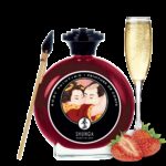 Peinture de corps embrassable - Vin pétillant à la fraise