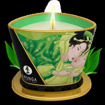 Bougie de massage lueur et caresses - Zenitude Thé vert exotique