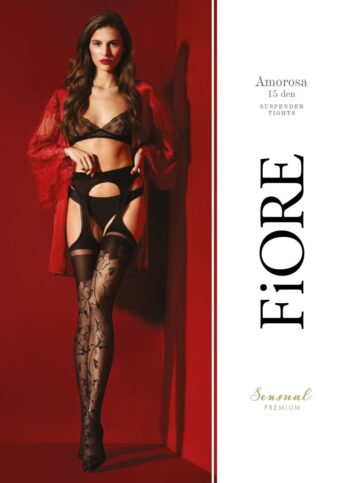 Amorosa Bas Jarretelles 30 DEN - Noir - Qualité premium