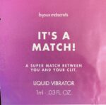 Liquide vibrator dosette - IT'S A MATCH - Clitherapy - 1ml