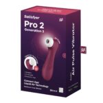 Pro 2 Génération 3 Air pluse Connect App et vibration - Vin rouge Satisfyer